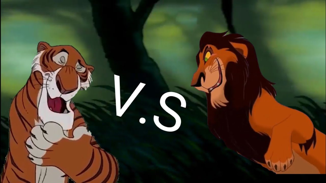 Симба асада и шерхан львята сегодня. Scar vs Shere Khan. Шерхан Лев. Симба Король Лев 1995 Шерхан. Лев шрам против тигра.