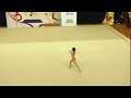 Singapore nationals 2022 rhythmic gymnastics  under 10  baby meyerrochow  rope