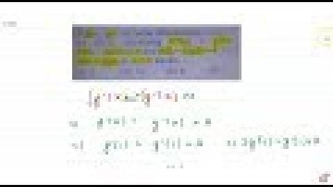 JEE MAINS 2018 JEE MAINS 2018 If f(x), g(x) be twice differentiable functions on [0,2] satisfyin...