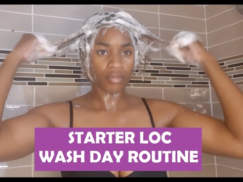 LOC WASH DAY ROUTINE | 2 Weeks Starter Locs - YouTube