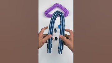 Relaxing and Creating POP-TUBE Robot #asmr #satisfyingvideos #creative #relaxing #oddasmr #insideout