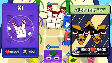 Merge Cube Number: Color Block 🌟🌟 VS 🌟🌟 Merge Alphabet Lore