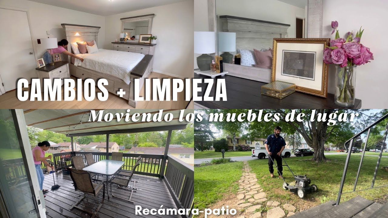 MOVIENDO TODO EN LA RECÁMARA 😱😍(SIGO SU SUGERENCIA) | LIMPIEZA DEL PATIO