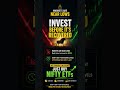#viral #youtubeshorts #investing #money #india  Invest in ETf's
