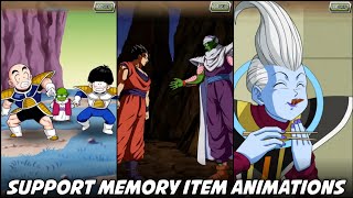 ALL SUPPORT MEMORY ITEM ANIMATIONS (So Far) | DBZ Dokkan Battle