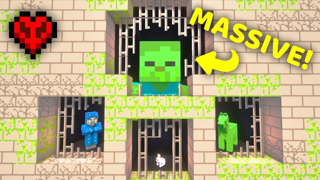 Я поймал всех неиспользуемых мобов в Minecraft.