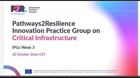 IPGs Week 3: Critical Infrastructure