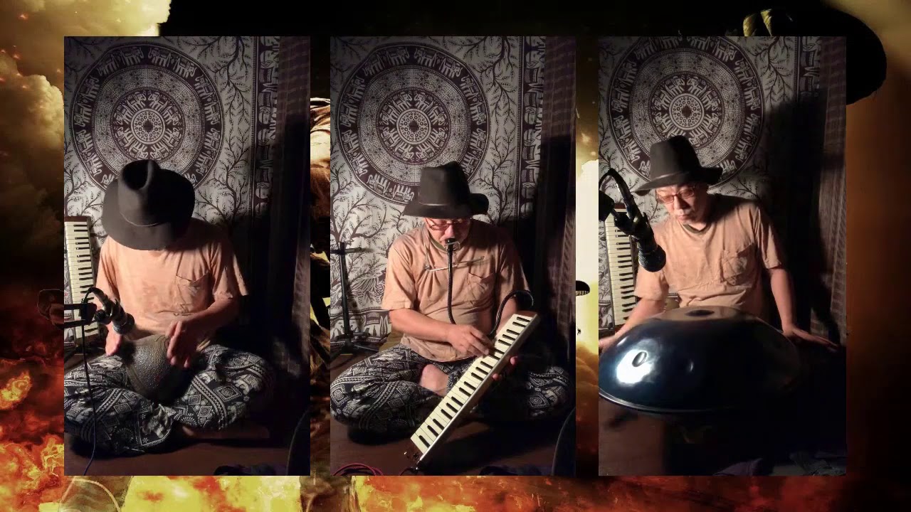 鍵盤ハーモニカとハンドパン、ウドゥドラムで「イマジン」を一人セッション！Solo session with melodica,handpan