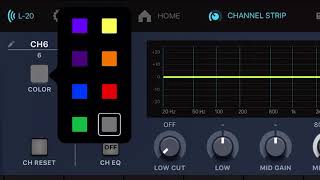 The Zoom LiveTrak L-20 Bluetooth, wireless, iOS App, overview screenshot 2