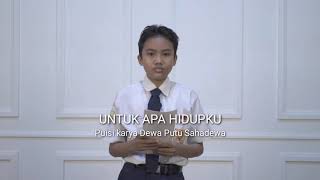 JUARA 1 LOMBA BACA PUISI TINGKAT SMP/MTs FNSPJ 2021 JUARA 1 LOMBA BACA PUISI TINGKAT SMP/MTs FNSPJ 2021