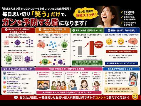 笑うだけで「NK細胞」が活性化してガンを予防する科学