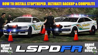 How To Install Stop The Ped , Ultimate Backup & Compulite | #lspdfr  | Bejoijo Plugins!! #gta5mods