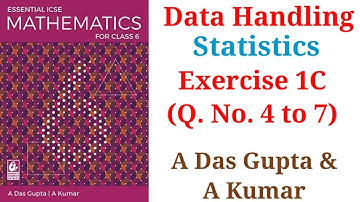 "Class 6 Maths Data Handling Ex 1C Q4-7 | ICSE | A Das Gupta #Maths #ICSE #Class6 #Statistics"