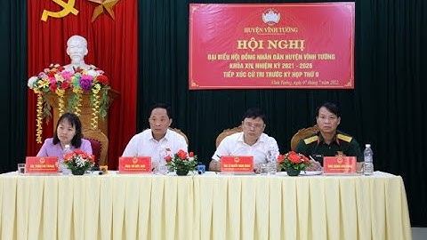 Đại biểu HĐND huyện Vĩnh Tường khóa XIV nhiệm kỳ 2021 2026 tiếp xúc cử tri trước kỳ họp thứ 9