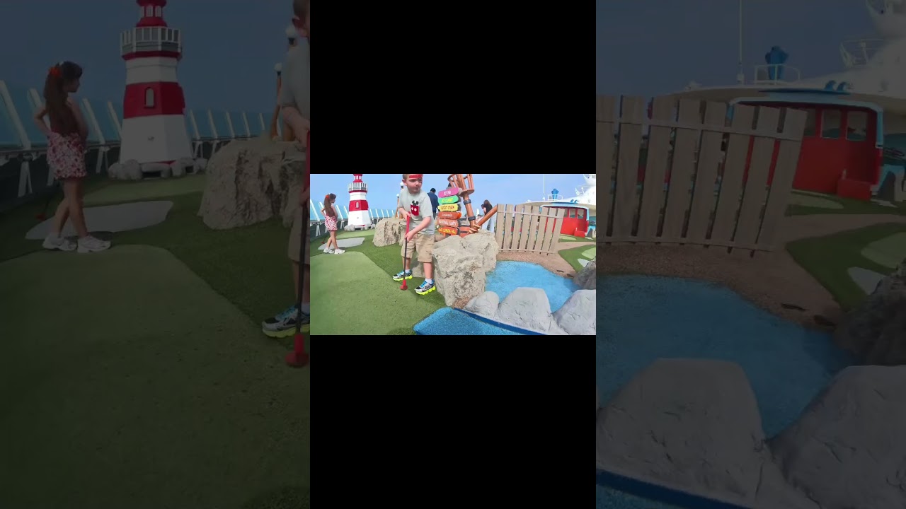 royal caribbean navigator of the seas mini golf #cruise#cruiselife#travel#family#minigolf