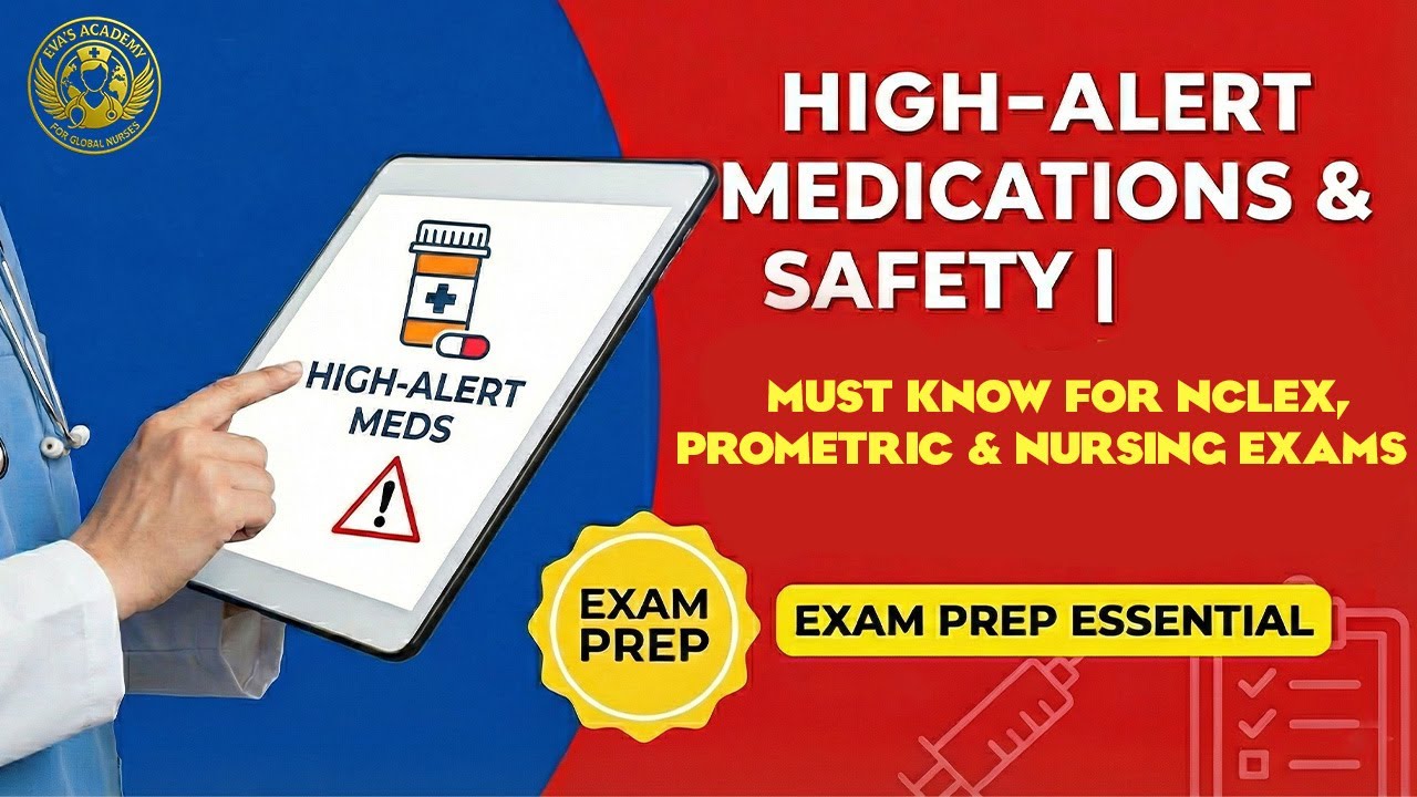 Safety Prometric HIGH-ALERT MEDICATIONS & SAFETY | Must Know for NCLEX, Prometric ...