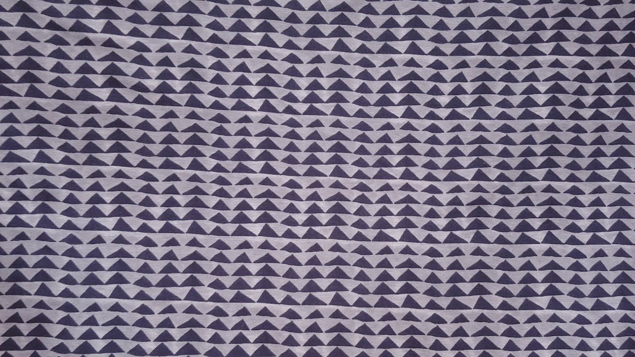 black triangle Cotton and Steel knit fabric in grey YouTube