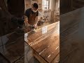 Turning Steel Into a Meteorite Resin Desk ✨