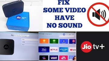 how to fix video has no sound jio setupbox video me sound nahi aa rhi hai how to fix it #wifi world