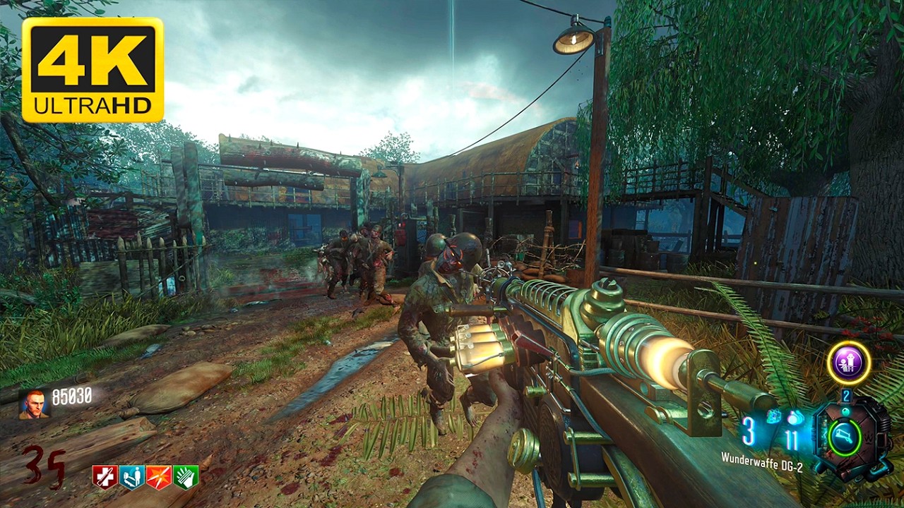 Black Ops 3 Zombies: Shi No Numa 4K60FPS Gameplay (No Commentary)