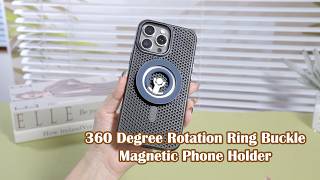 Multi-Functional 360 Degree Rotation Ring Buckle Magnetic Phone Holder screenshot 4