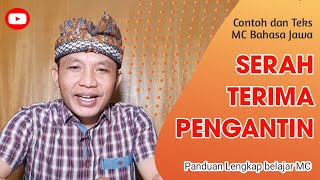 Examples and text of MC Serah Terima Bride Javanese language || Mc walimatul ursy