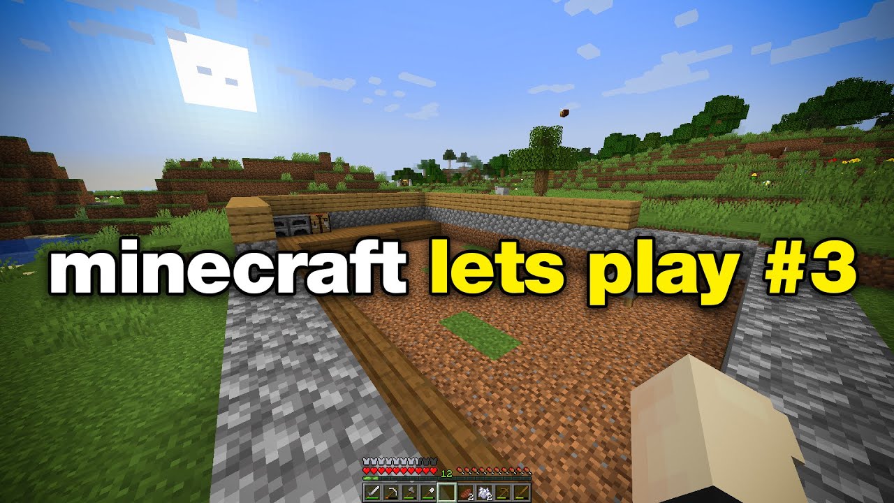 minecraft lets play episode 3 - building a house - YouTube