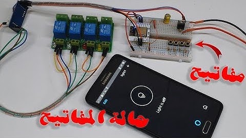 سمارت هوم التشغيل بمفاتيح وعرض حالة المصابيح على الموبايل Alexa Home Automation By esp8266-12