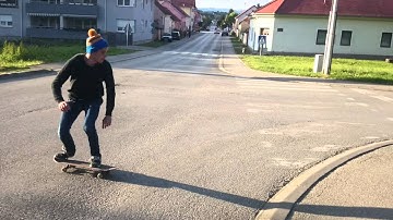 Fail boardslide on handrail
