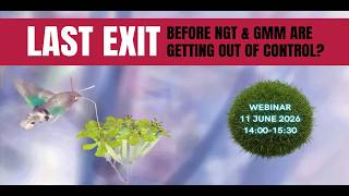 Webinar: The last exit before NGT & GMM are getting out of control