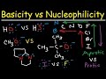 Basicity vs Nucleophilicity - Steric Hindrance