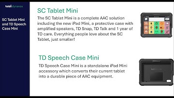 SC Tablet Mini and Speech Case Mini Launch -  Tobii Dynavox UK update 29th Sept 2022
