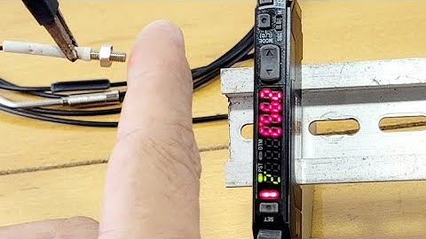 Como configurar O Sensor Optico FS-N11N- Keyence On delay e Off delay