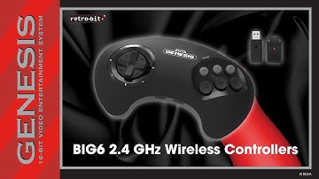 BIG6 SEGA® Genesis 2.4 GHz Wireless Controller