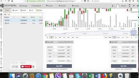 ZENCASH Trading on Cryptopia