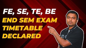 FE, SE, TE, BE EndSem ExamTimetable Declared | SPPU | #engineeringexams