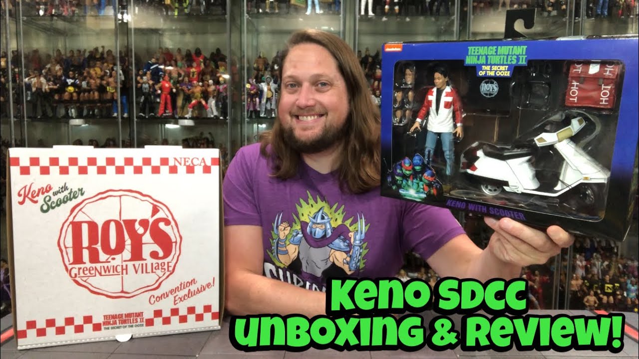 Keno/Scooter NECA Teenage Mutant Ninja Turtles 2 Unboxing & Review