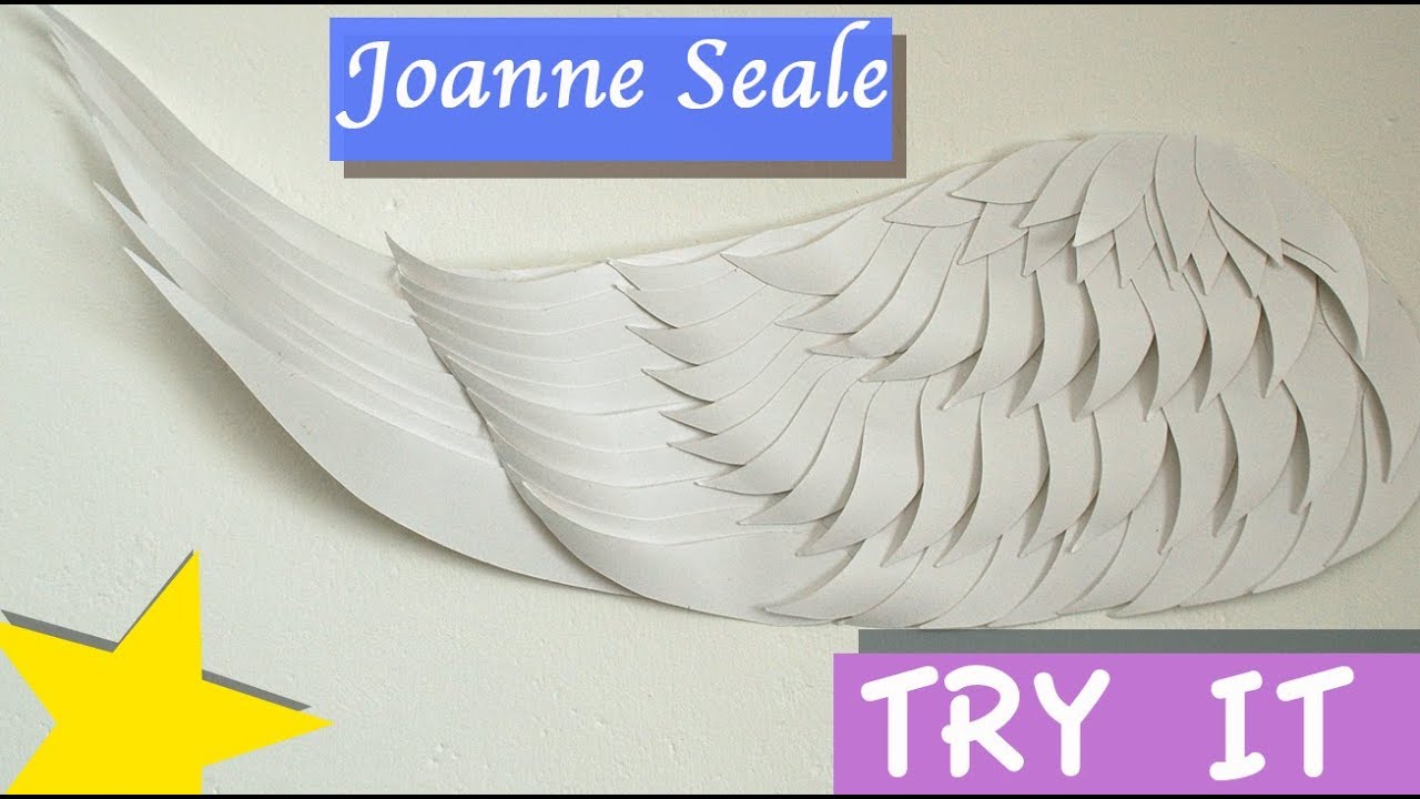 How To Make Angel Wings With Chart Paper