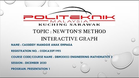 Video Presentation 1 Engineering Mathematics 2
