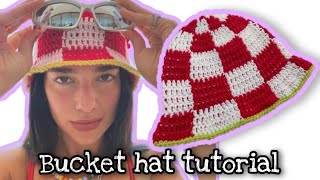 Bucket Hat Crochet Dua Lipa tutorial