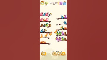 Bird sort color game level 813 #games #leveldesign #colorgame #gameplay #colorconcept #isometricgame