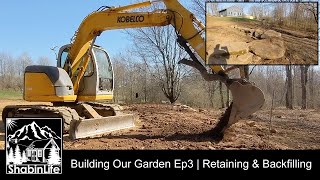 Building our Garden Ep3 | Retaining Walls & Backfilling | The ShabinLife