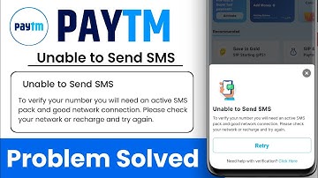 unable to send sms Paytm | paytm unable to send sms problem | paytm sending sms problem | Paytm