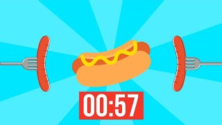 1 minute hotdog timer 🌭