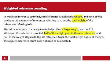 3rd year Data structure Garbage colleection part II eference counting