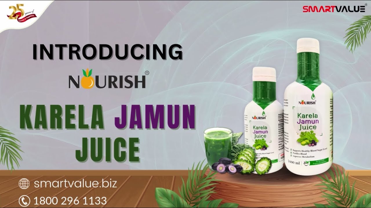 Nourish Karela Jamun Juice | Nature's Blend for Blood Sugar, Digestion & Blood Purification