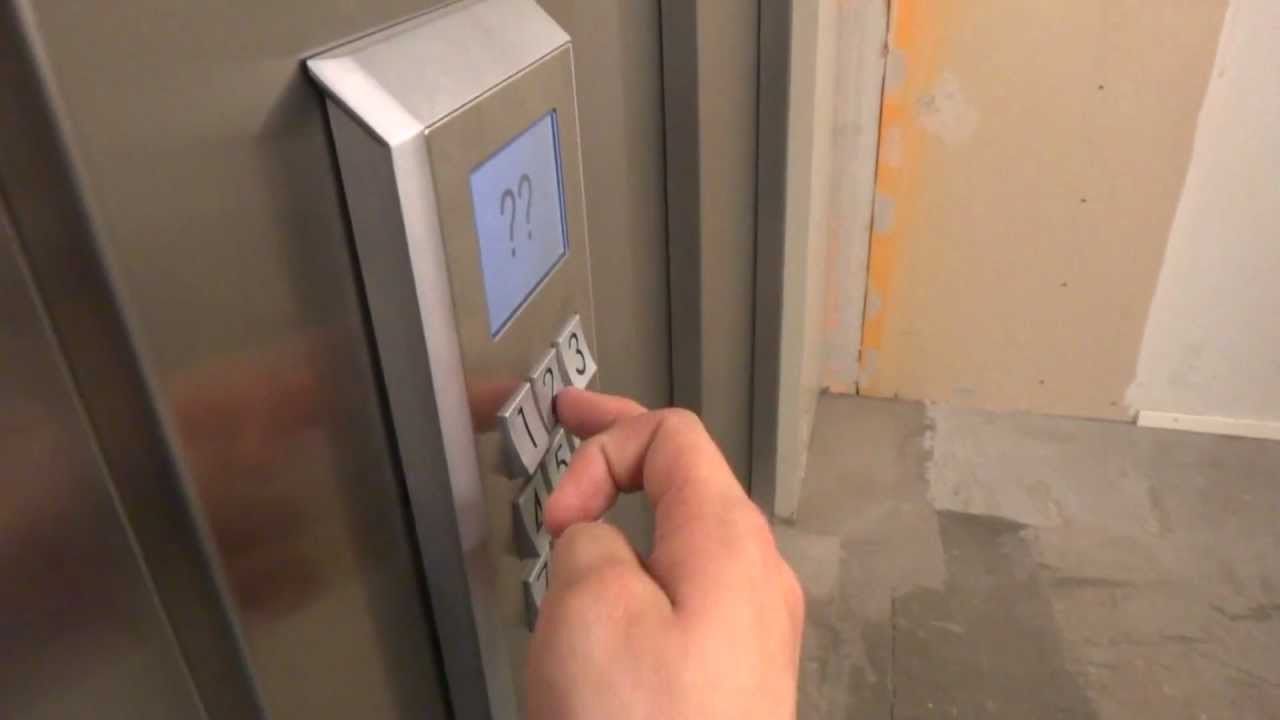 Schindler Miconic 10 MRL Traction elevator @ Magnus Ladulåsgatan 67, Stockholm, Sweden.