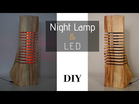 Video: Lampe aus Holz im Innenraum. Selbstgemachte Holzlampen