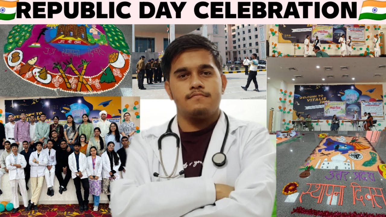 REPUBLIC DAY CELEBRATION🎉🎊🇮🇳 ll ASMC AUARIYA, UP #mbbs #explore #enjoy 