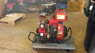 トーハツ　消防ポンプ　可搬式　T66B　V20B　実働！